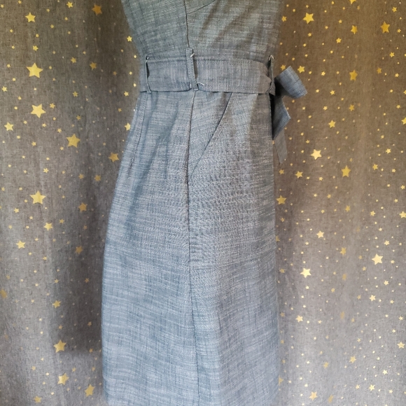 Denim dress with pockets - Picture 5 of 9